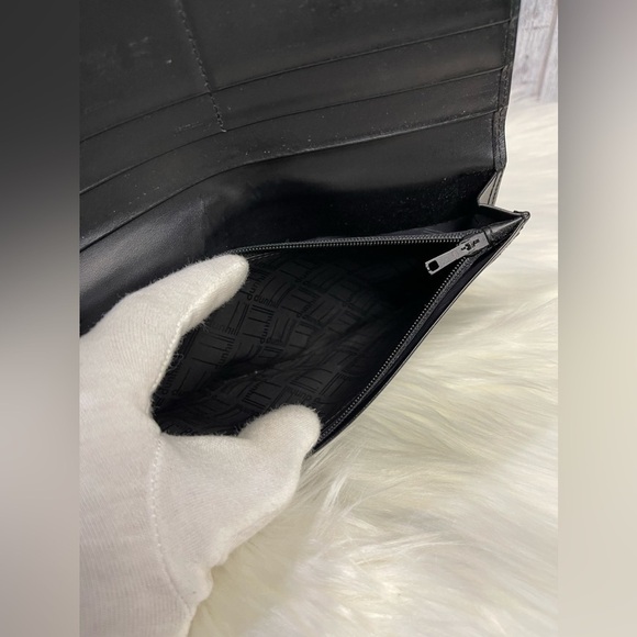 DUNHILL long calf leather men's wallet in black - Picture 11 of 14